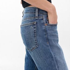 rag & bone Blue Straight Leg Jeans
